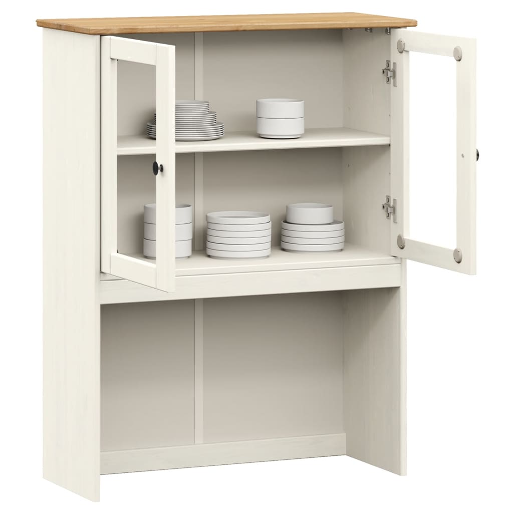 skabstop til skænk VIGO 78x30x100 cm massivt fyrretræ hvid