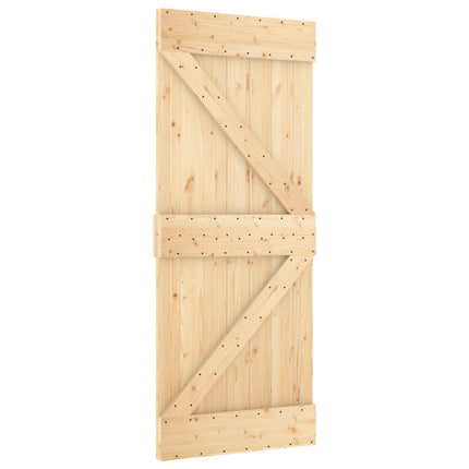 Dør NARVIK Naturfarvet 85 x 210 cm Massivt Fyrretræ