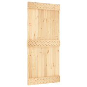 Dør NARVIK Naturfarvet 95 x 210 cm Massivt Fyrretræ