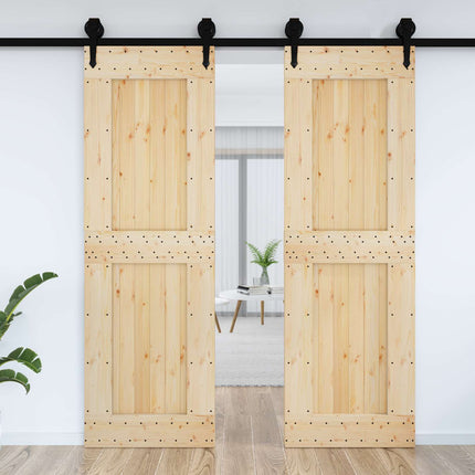 Dør NARVIK Naturfarvet 70 x 210 cm Massivt Fyrretræ