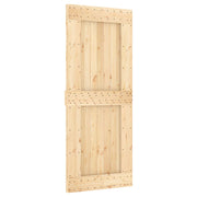 Dør NARVIK Naturfarvet 85 x 210 cm Massivt Fyrretræ