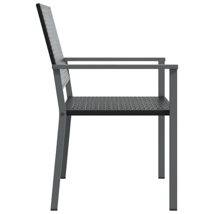 havestole 6 stk. 54x62,5x89 cm polyrattan sort