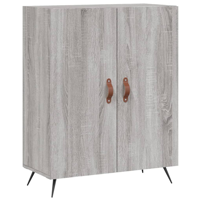 skænk 69,5x34x90 cm konstrueret træ grå sonoma-eg