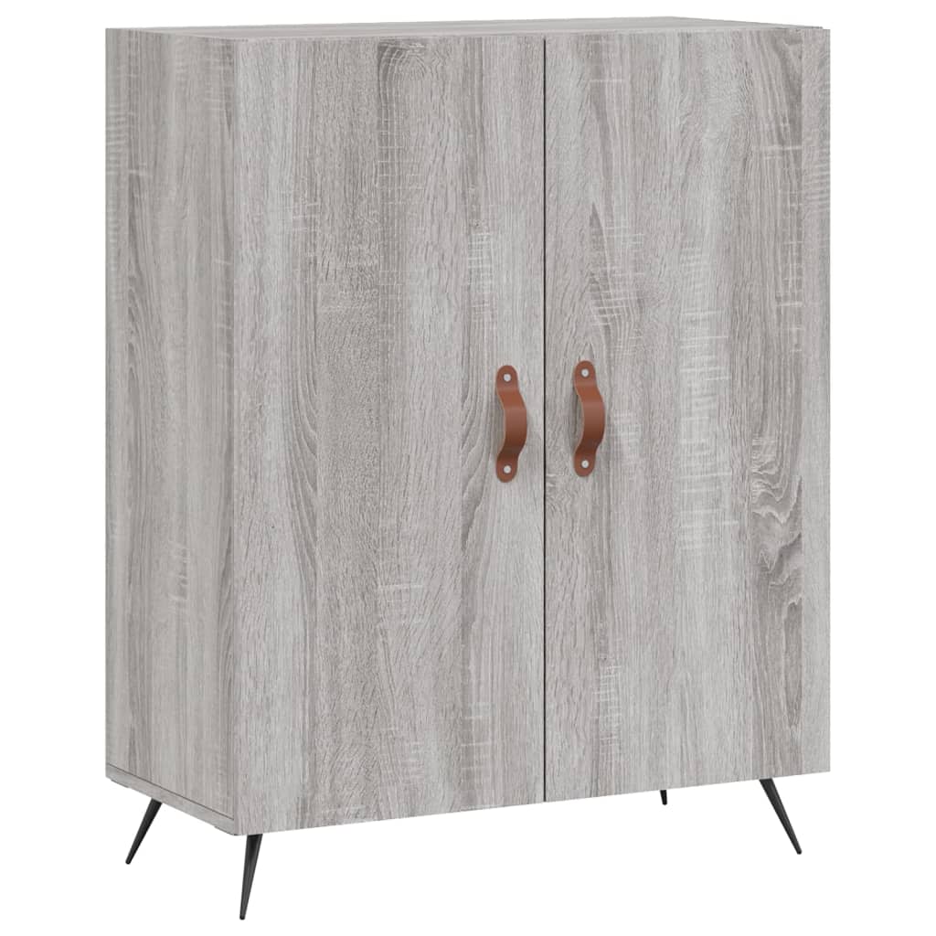 skænk 69,5x34x90 cm konstrueret træ grå sonoma-eg