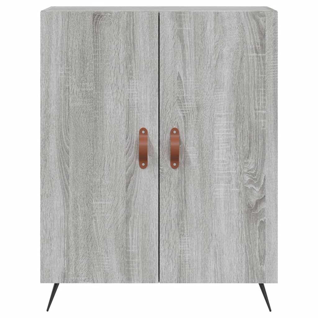 skænk 69,5x34x90 cm konstrueret træ grå sonoma-eg