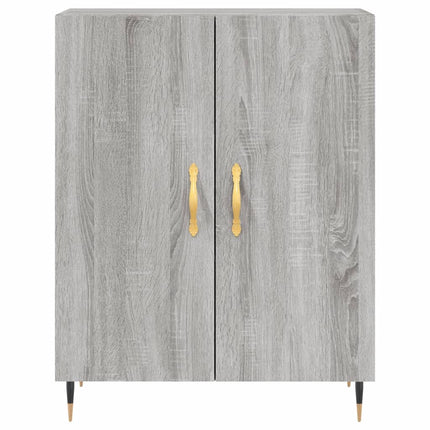 skænk 69,5x34x90 cm konstrueret træ grå sonoma-eg