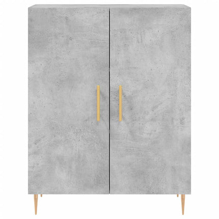 skænk 69,5x34x90 cm konstrueret træ betongrå