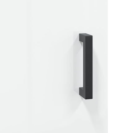 skænk 69,5x34x90 cm konstrueret træ hvid højglans