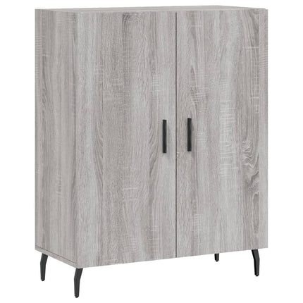 skænk 69,5x34x90 cm konstrueret træ grå sonoma-eg