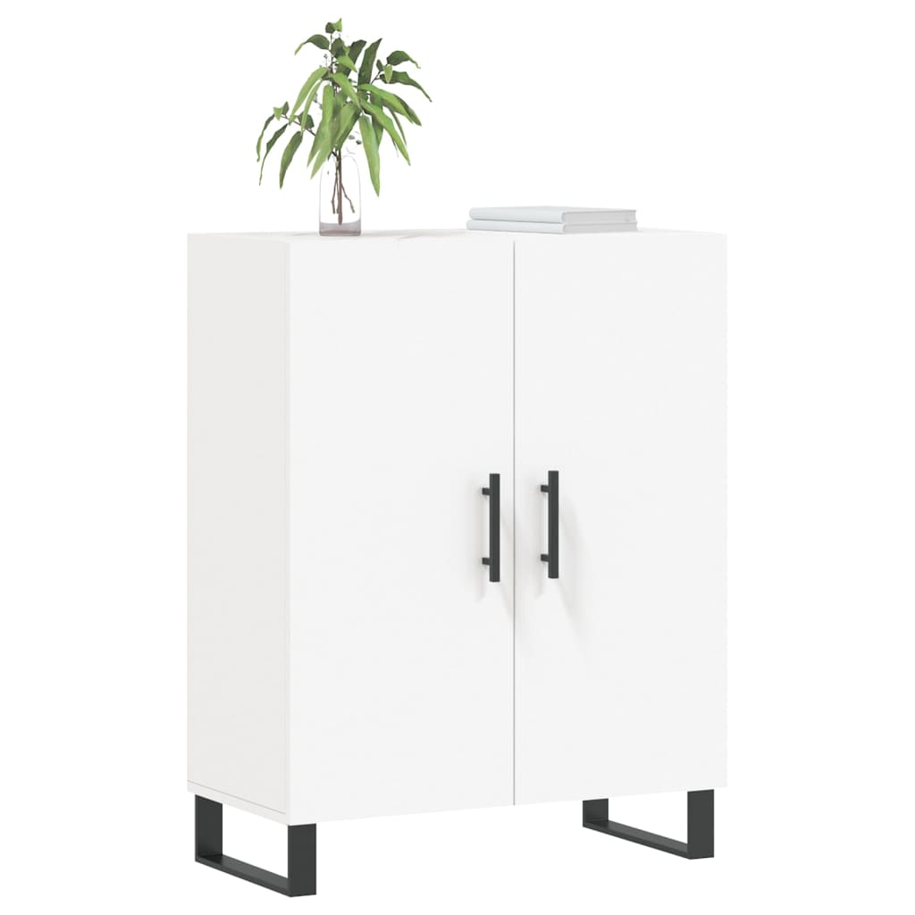 skænk 69,5x34x90 cm konstrueret træ hvid