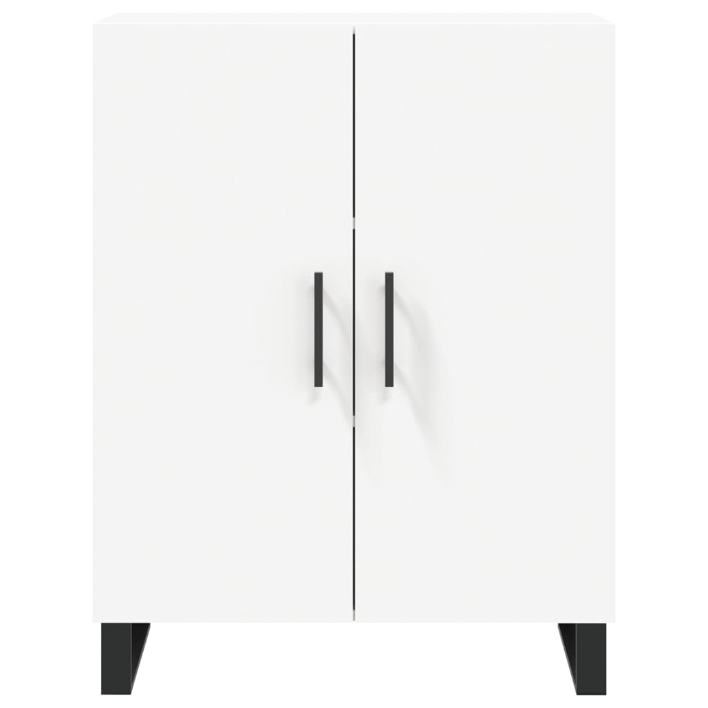 skænk 69,5x34x90 cm konstrueret træ hvid