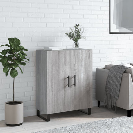 skænk 69,5x34x90 cm konstrueret træ grå sonoma-eg