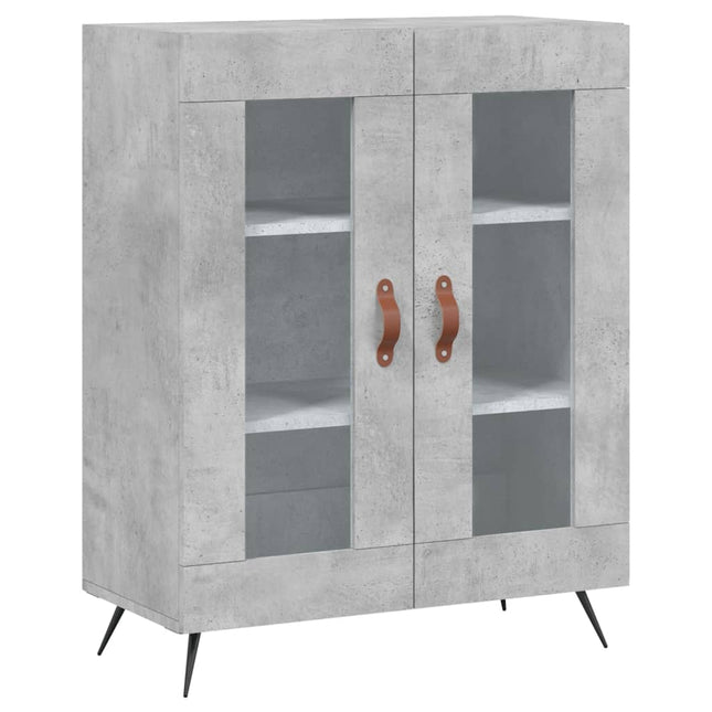 skænk 69,5x34x90 cm konstrueret træ betongrå