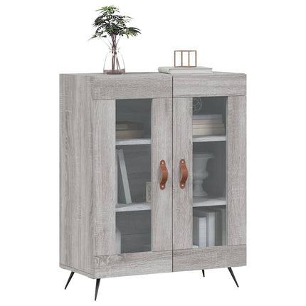 skænk 69,5x34x90 cm konstrueret træ grå sonoma-eg