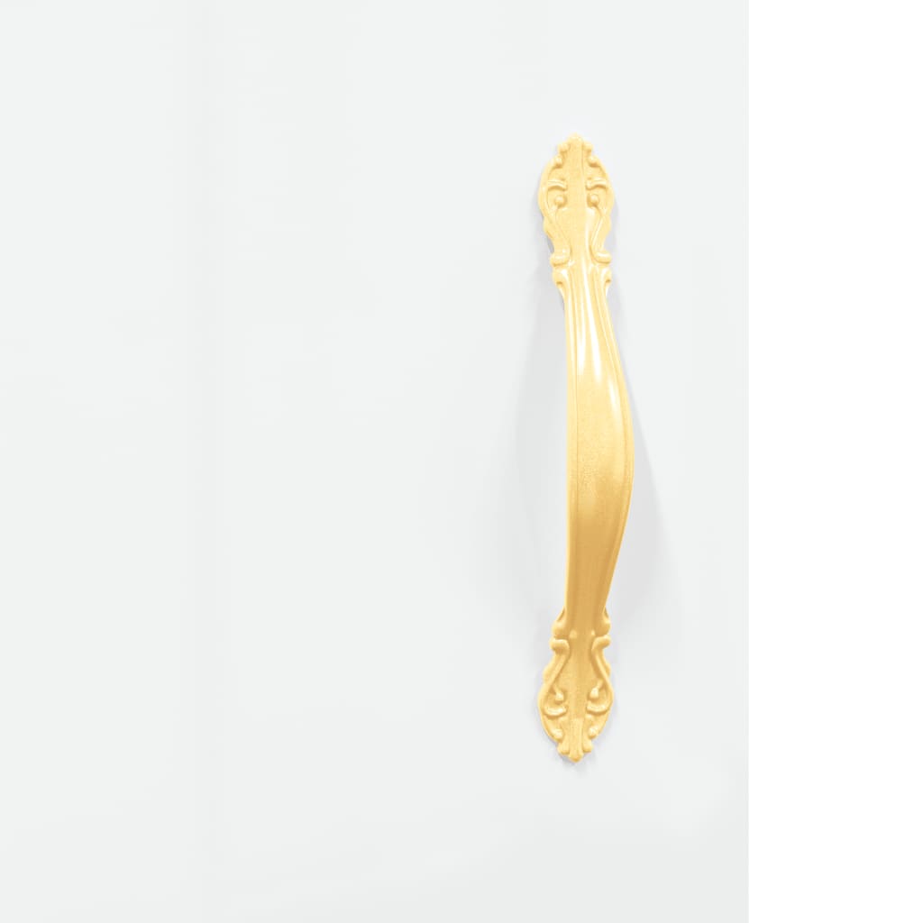 skænk 69,5x34x90 cm konstrueret træ hvid højglans