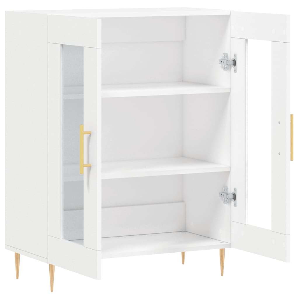 skænk 69,5x34x90 cm konstrueret træ hvid