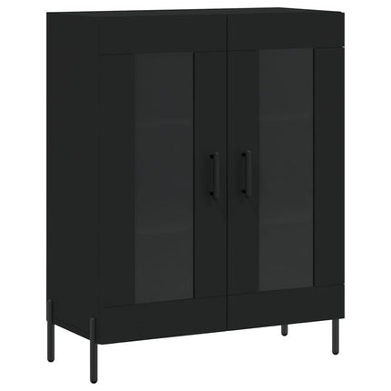 skænk 69,5x34x90 cm konstrueret træ sort