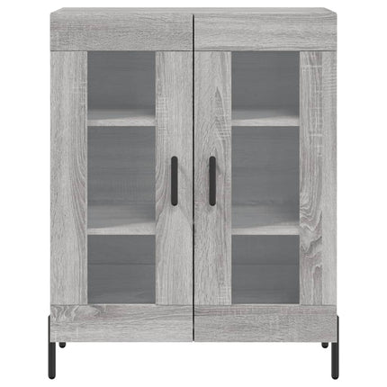 skænk 69,5x34x90 cm konstrueret træ grå sonoma-eg
