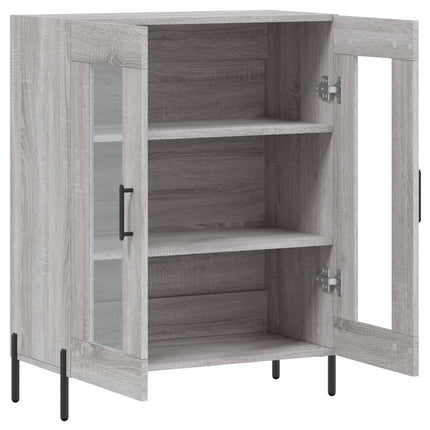 skænk 69,5x34x90 cm konstrueret træ grå sonoma-eg