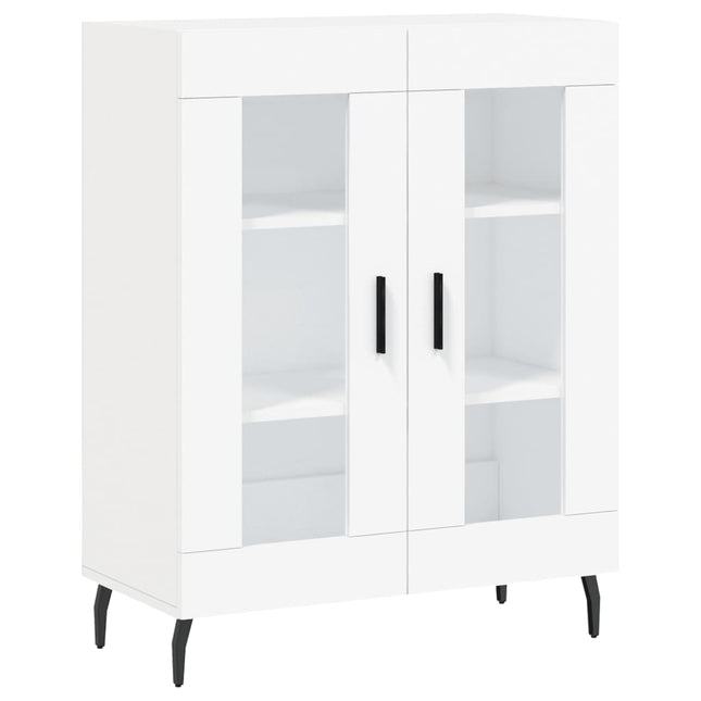 skænk 69,5x34x90 cm konstrueret træ hvid