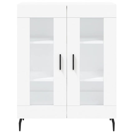 skænk 69,5x34x90 cm konstrueret træ hvid