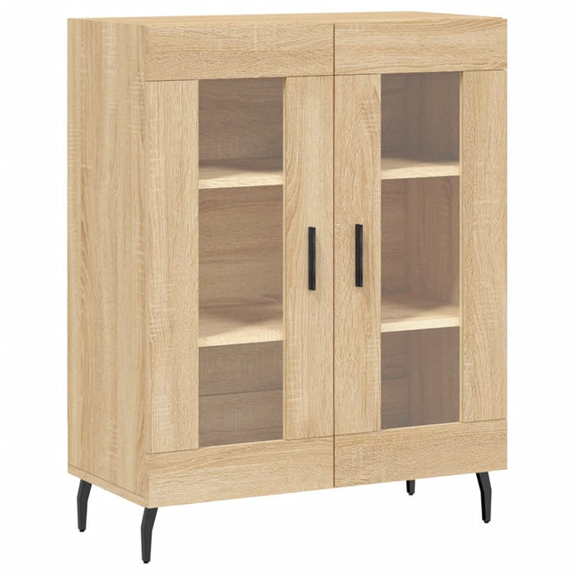skænk 69,5x34x90 cm konstrueret træ sonoma-eg
