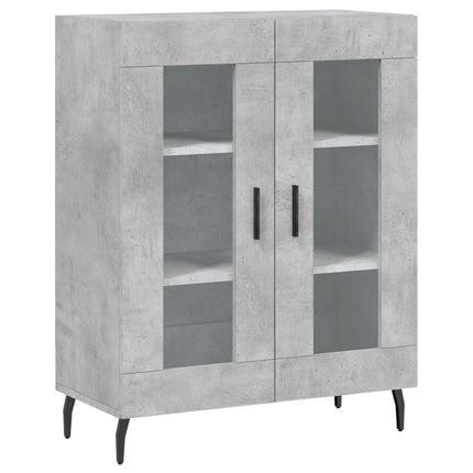 skænk 69,5x34x90 cm konstrueret træ betongrå