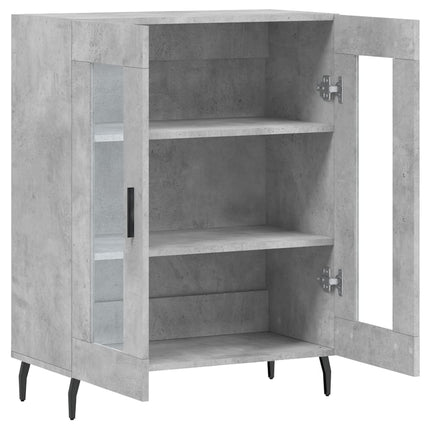 skænk 69,5x34x90 cm konstrueret træ betongrå