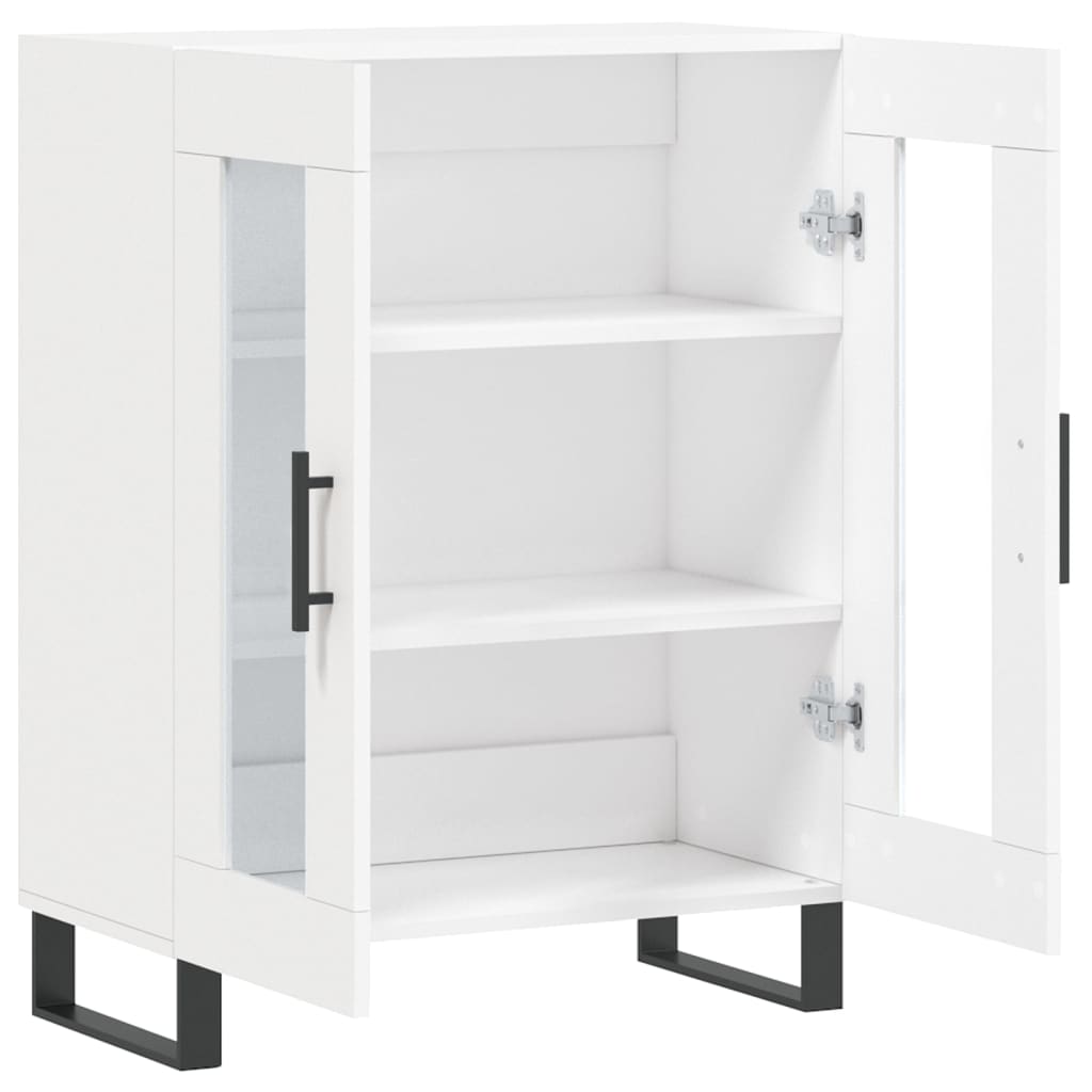 skænk 69,5x34x90 cm konstrueret træ hvid