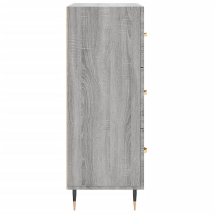 skænk 69,5x34x90 cm konstrueret træ grå sonoma-eg