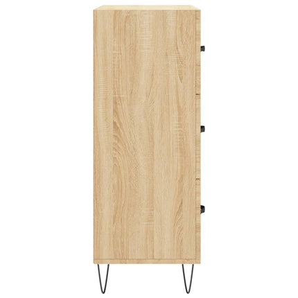 skænk 69,5x34x90 cm konstrueret træ sonoma-eg
