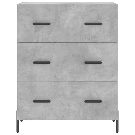 skænk 69,5x34x90 cm konstrueret træ betongrå