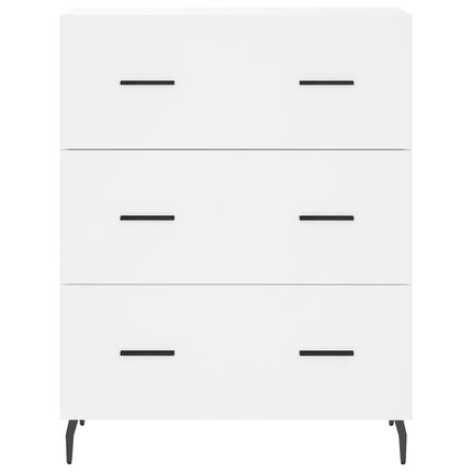 skænk 69,5x34x90 cm konstrueret træ hvid
