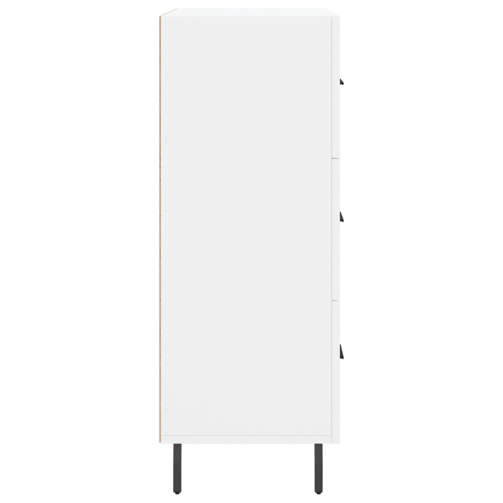 skænk 69,5x34x90 cm konstrueret træ hvid