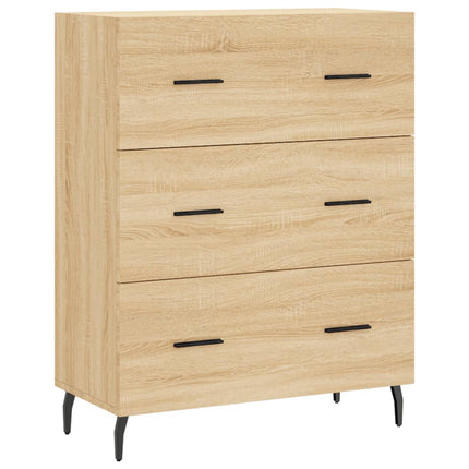 skænk 69,5x34x90 cm konstrueret træ sonoma-eg