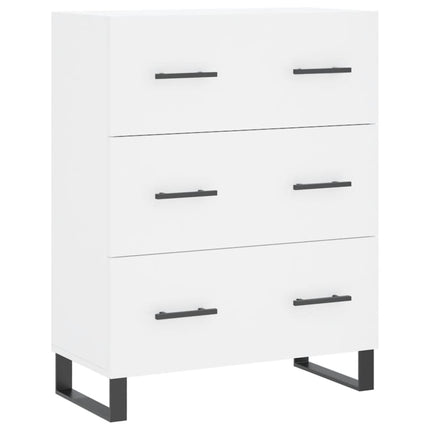 skænk 69,5x34x90 cm konstrueret træ hvid