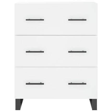 skænk 69,5x34x90 cm konstrueret træ hvid