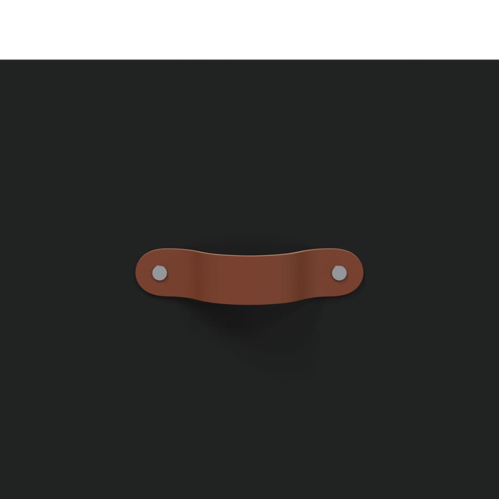 skænk 69,5x34x90 cm konstrueret træ sort