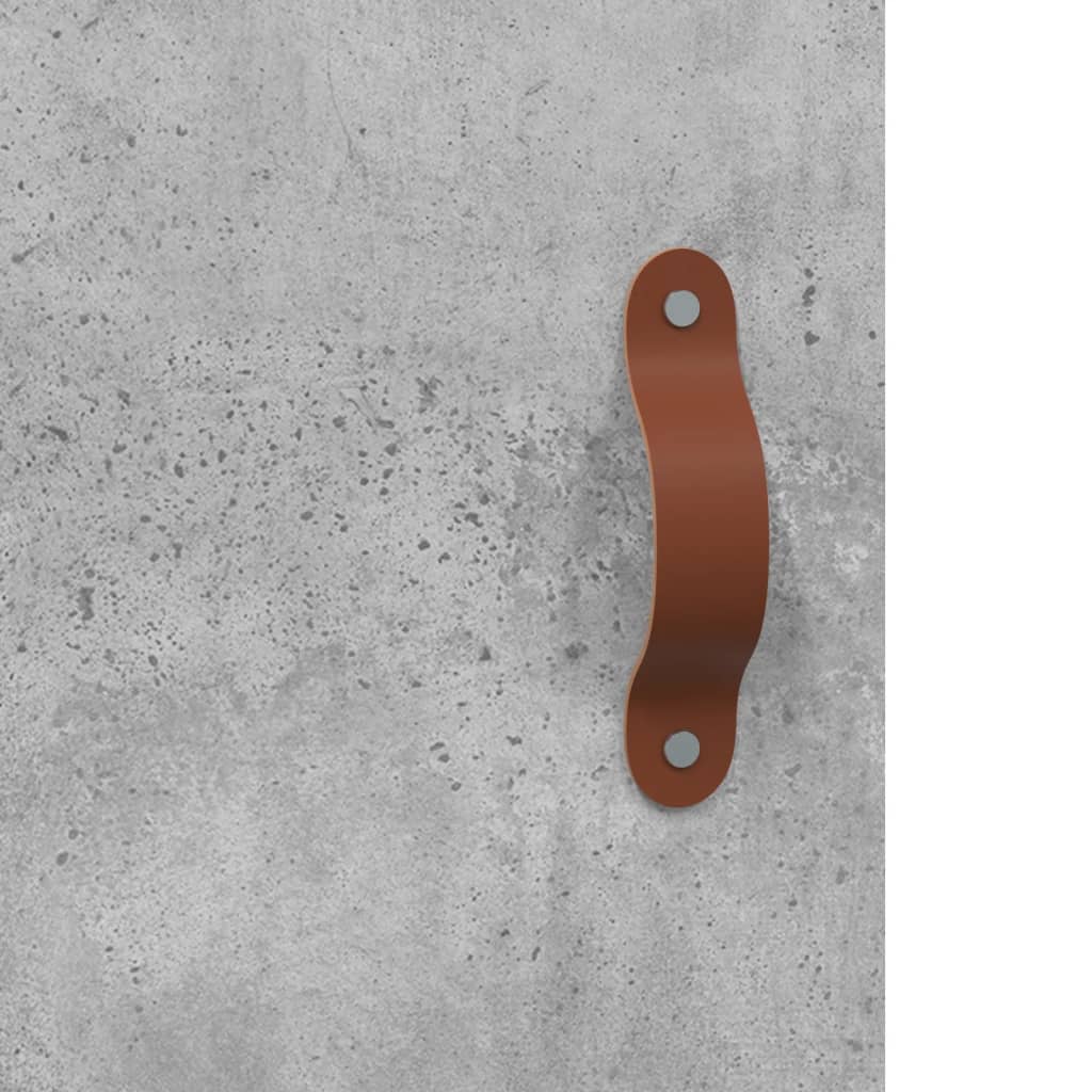 skænk 69,5x34x90 cm konstrueret træ betongrå