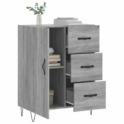 skænk 69,5x34x90 cm konstrueret træ grå sonoma-eg