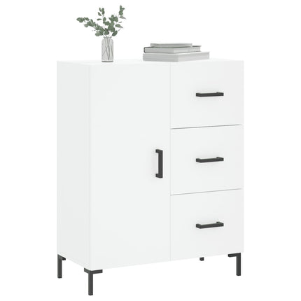 skænk 69,5x34x90 cm konstrueret træ hvid
