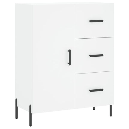 skænk 69,5x34x90 cm konstrueret træ hvid