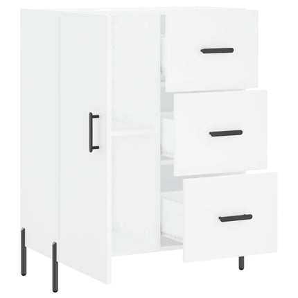 skænk 69,5x34x90 cm konstrueret træ hvid