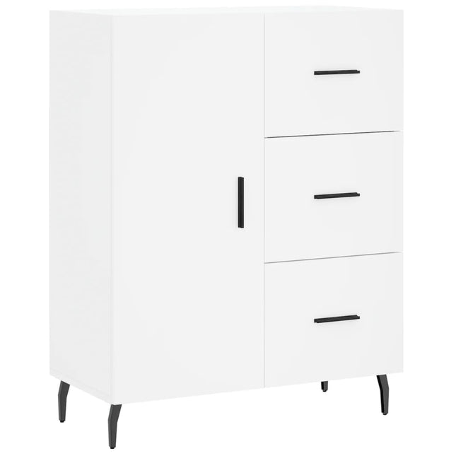 skænk 69,5x34x90 cm konstrueret træ hvid