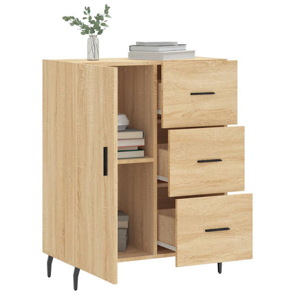 skænk 69,5x34x90 cm konstrueret træ sonoma-eg