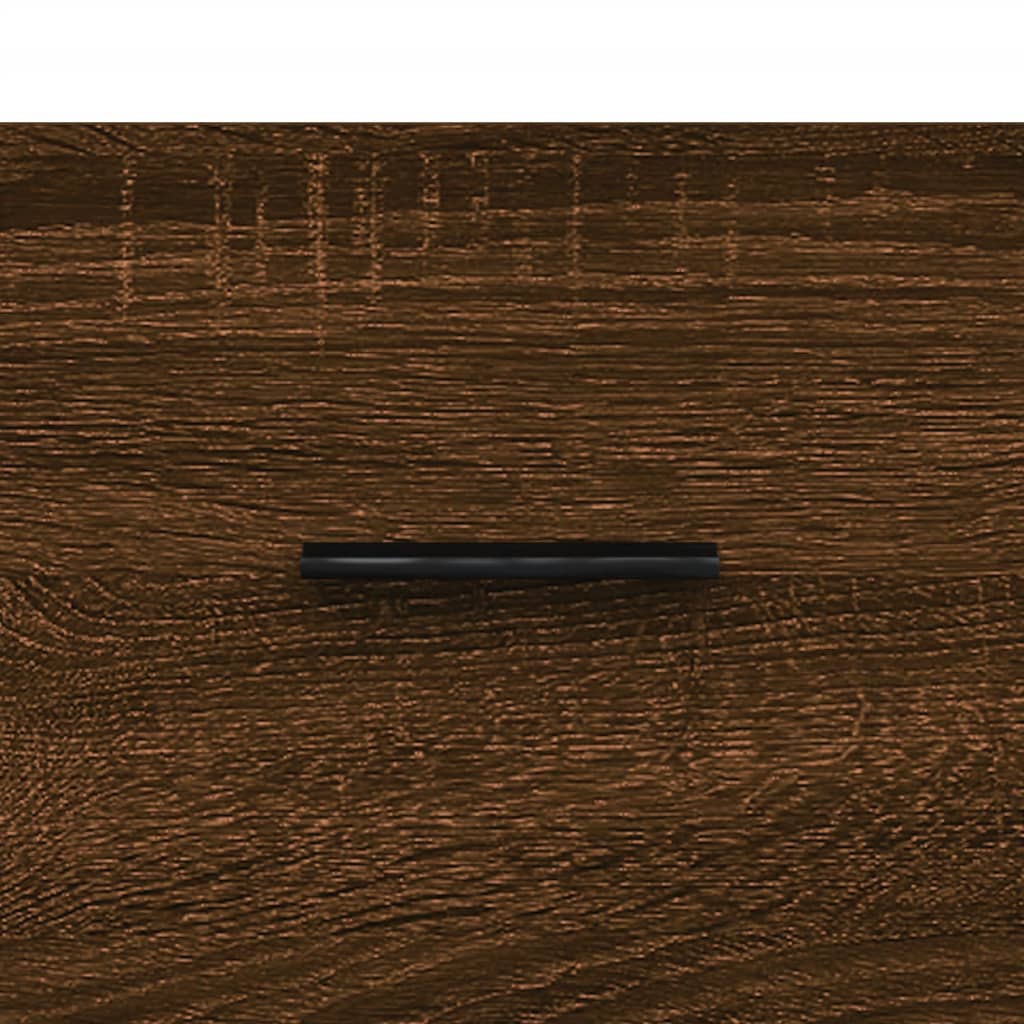 skænk 69,5x34x90 cm konstrueret træ brun egetræsfarve