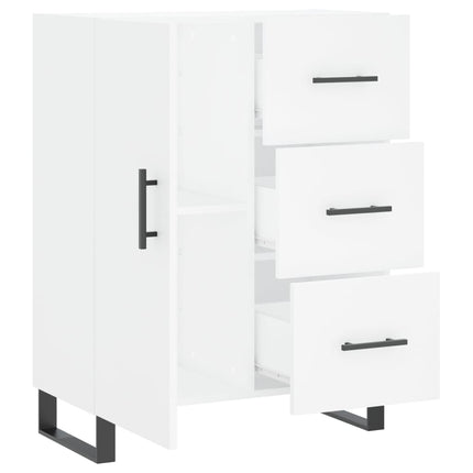 skænk 69,5x34x90 cm konstrueret træ hvid
