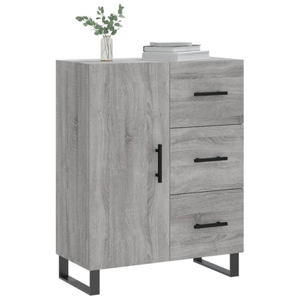 skænk 69,5x34x90 cm konstrueret træ grå sonoma-eg