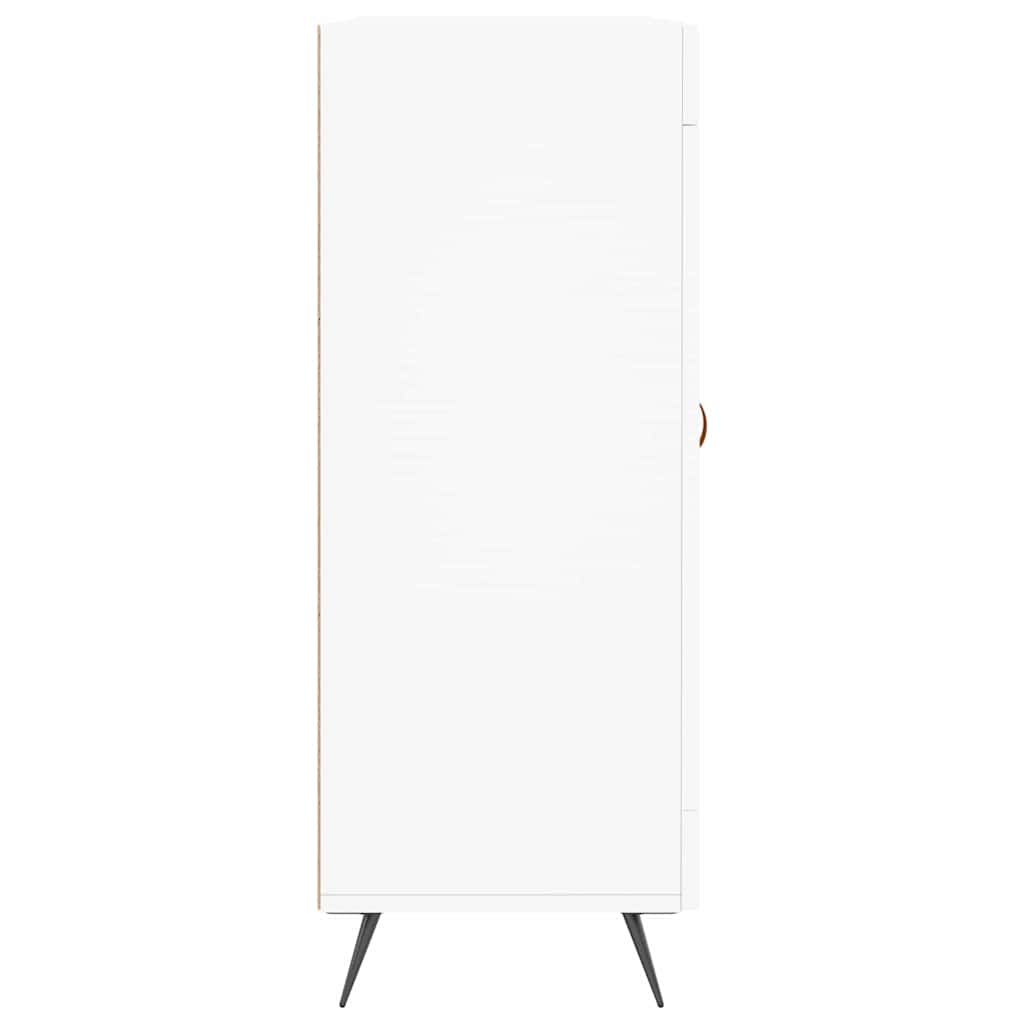 skænk 69,5x34x90 cm konstrueret træ hvid