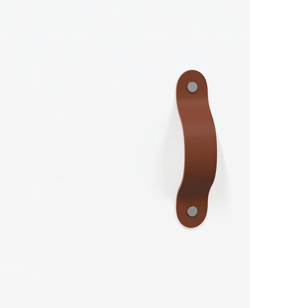 skænk 69,5x34x90 cm konstrueret træ hvid